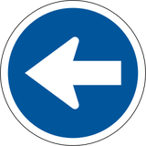 Links fahren vorgeschrieben.