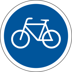 Vorgeschriebener Radweg.