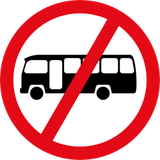 Busse verboten.