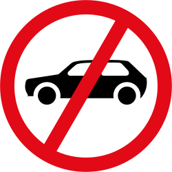 Pkw verboten.