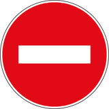 Einfahrt verboten.