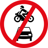 Motorräder und Pkw verboten.