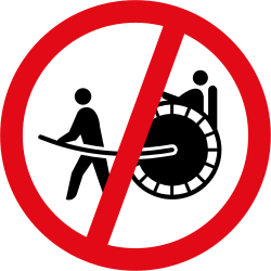 Rikschas verboten.