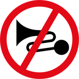 Hupen verboten.