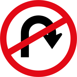 Wenden verboten.