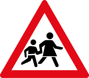Warnung vor Kindern.