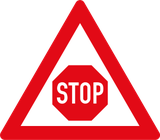 Stoppschild voraus.